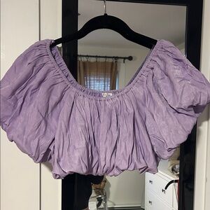 Vestique Lilac Puff Sleeve Blouse